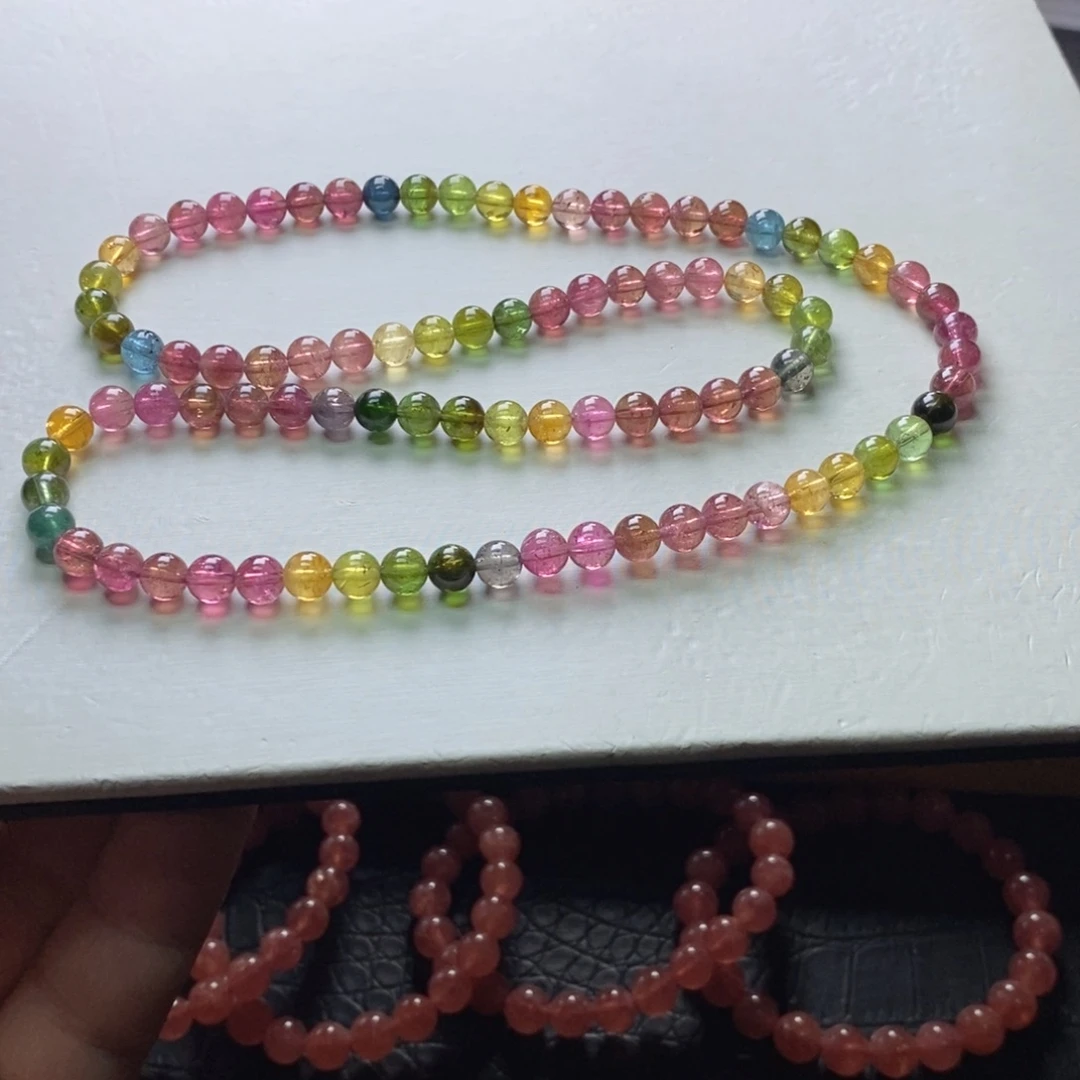 碧玺碧玺手链未镶嵌