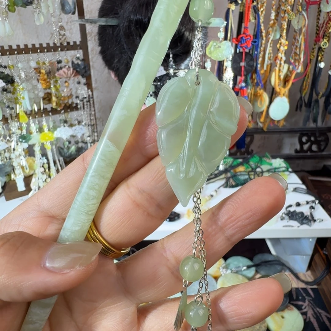 岫玉未镶嵌发簪福利款