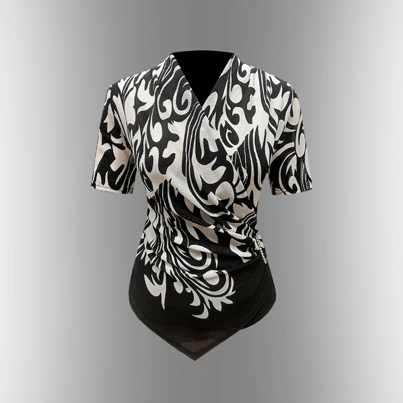 【于书老师专享】2025年新款时尚服装女士上衣6DD256