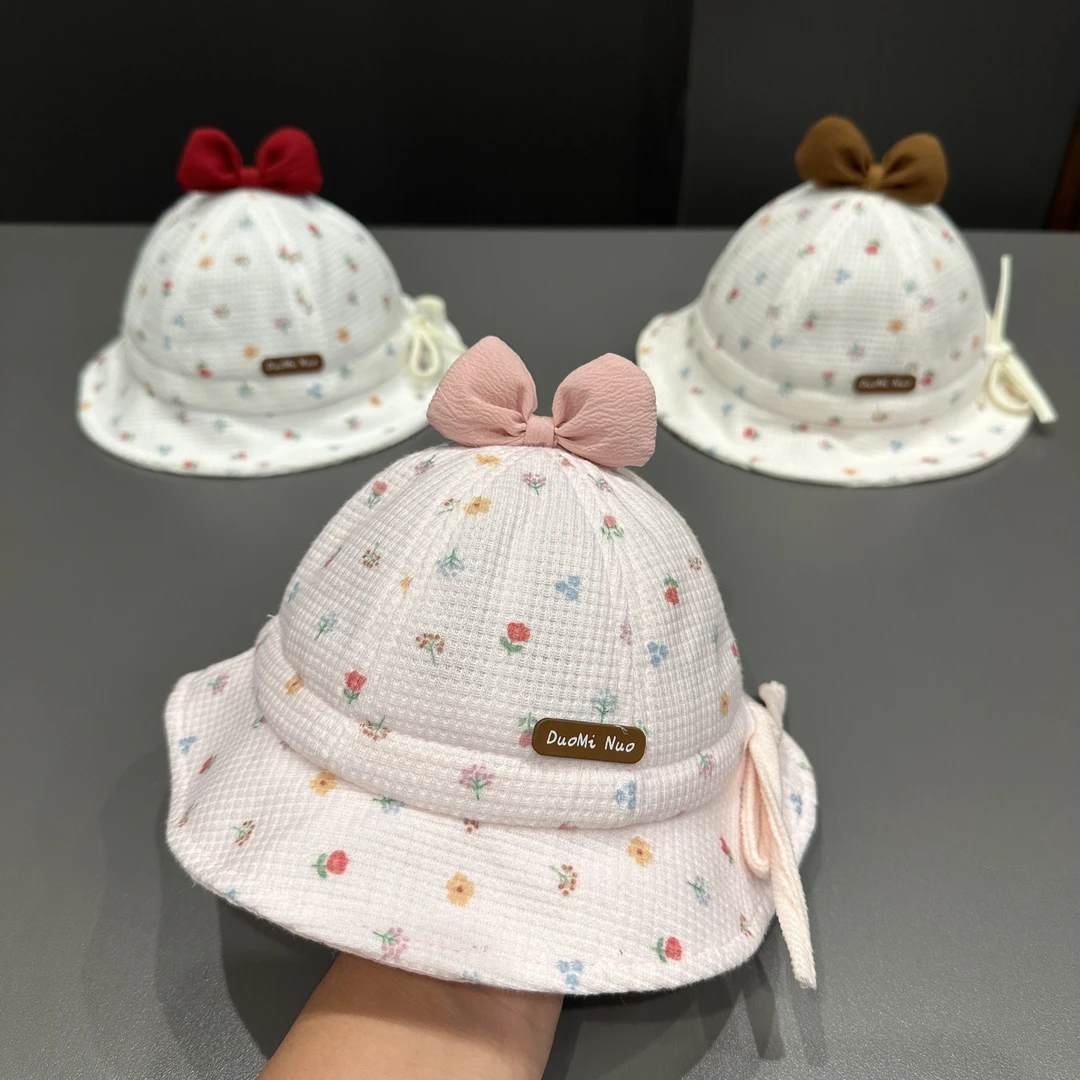 婴儿帽子春秋季渔夫帽婴幼儿可爱超萌宝宝遮阳帽外出加厚防风盆帽