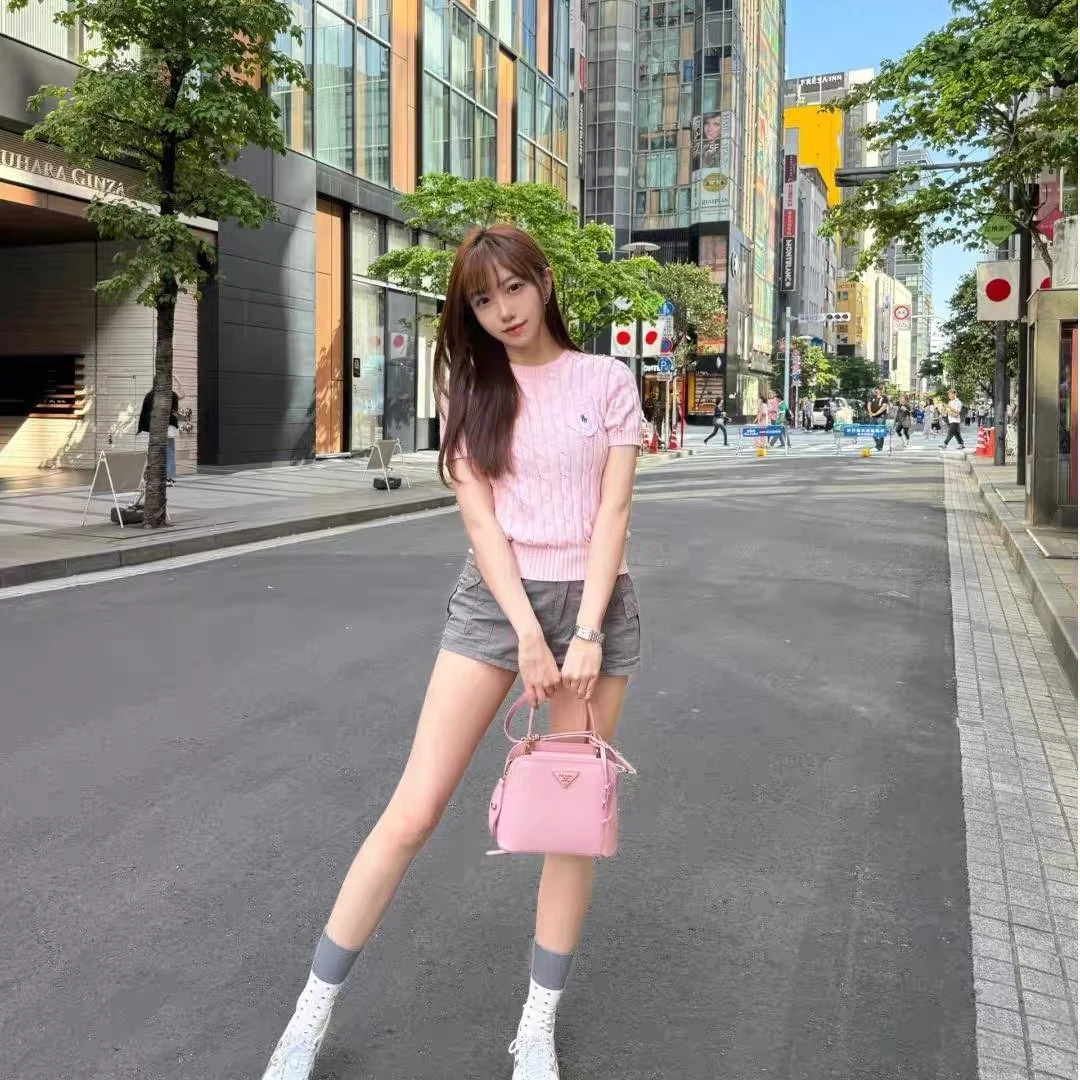 25SS春装新款小马短袖针织衫~