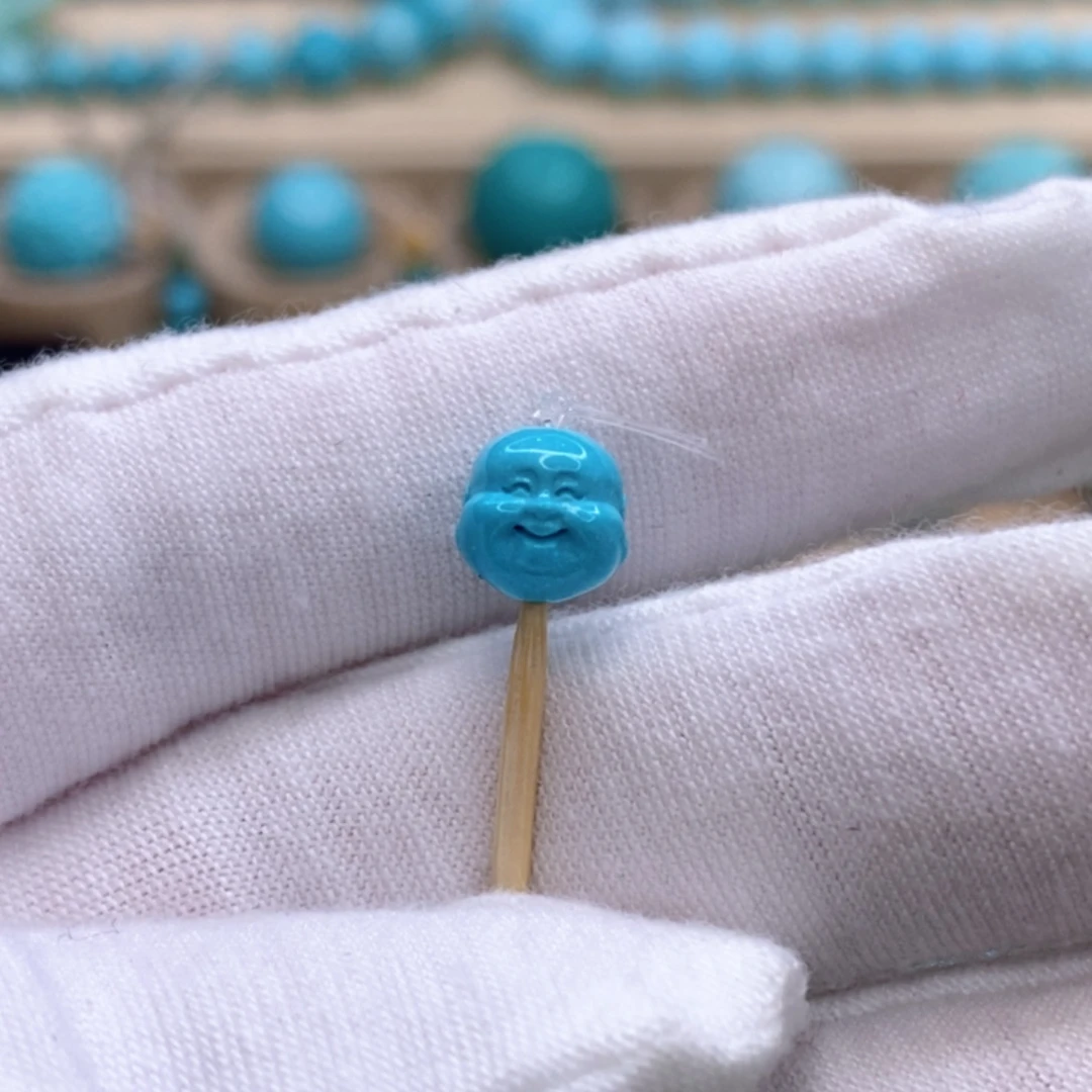 绿松石未镶嵌珠宝奇石7.6mm