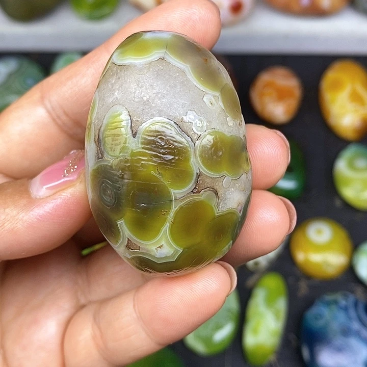 手把件奇石水晶底饰品