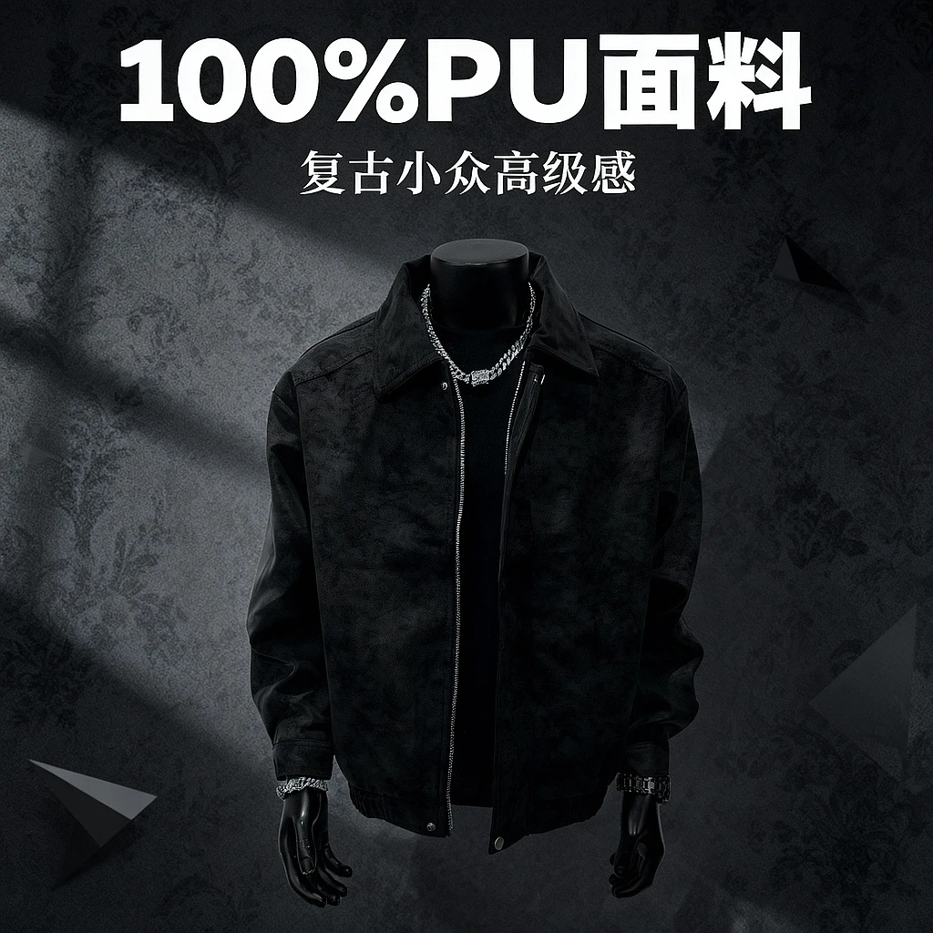 MANVEION早春格雷文系复古哈灵顿外套男装小众高级感情侣夹克男女