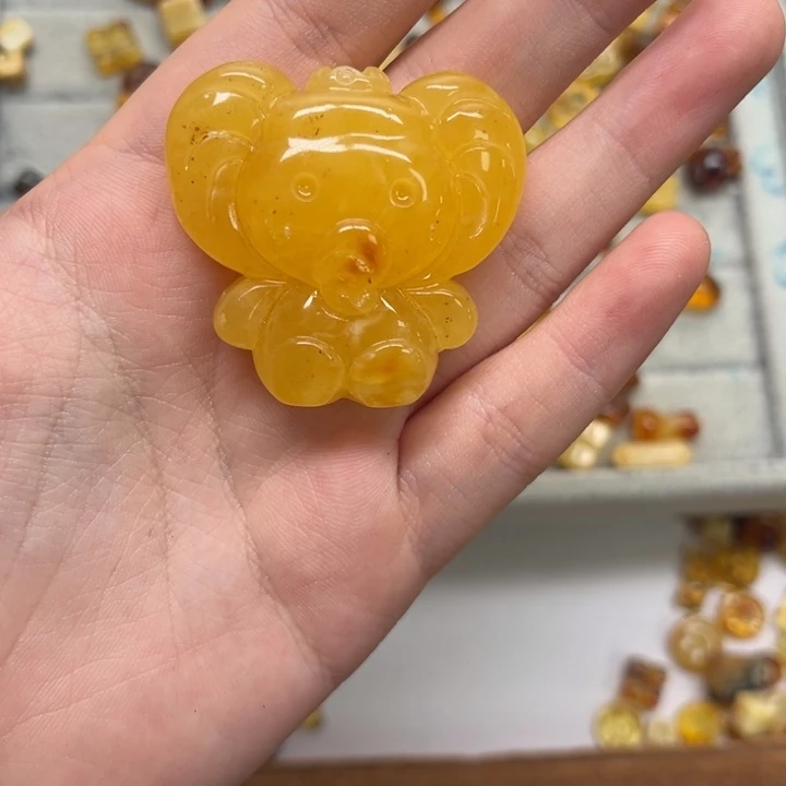 未镶嵌蜜蜡裸石天然琥珀蜜蜡配件