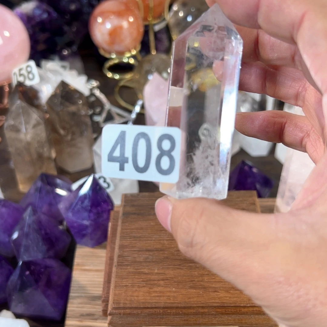 水晶天然水晶，默认微瑕未镶嵌