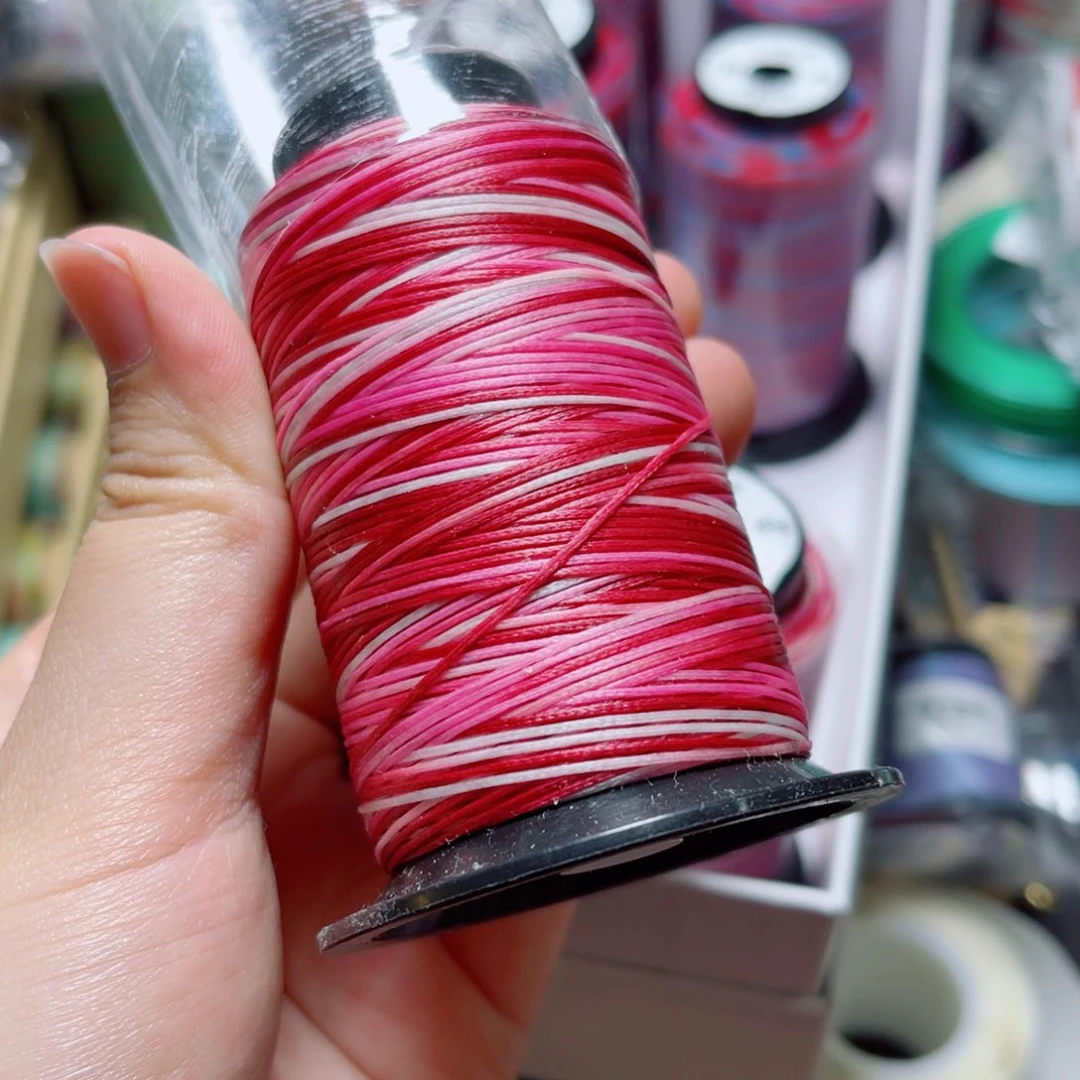 腈纶0.5段染扁蜡45g十里桃花