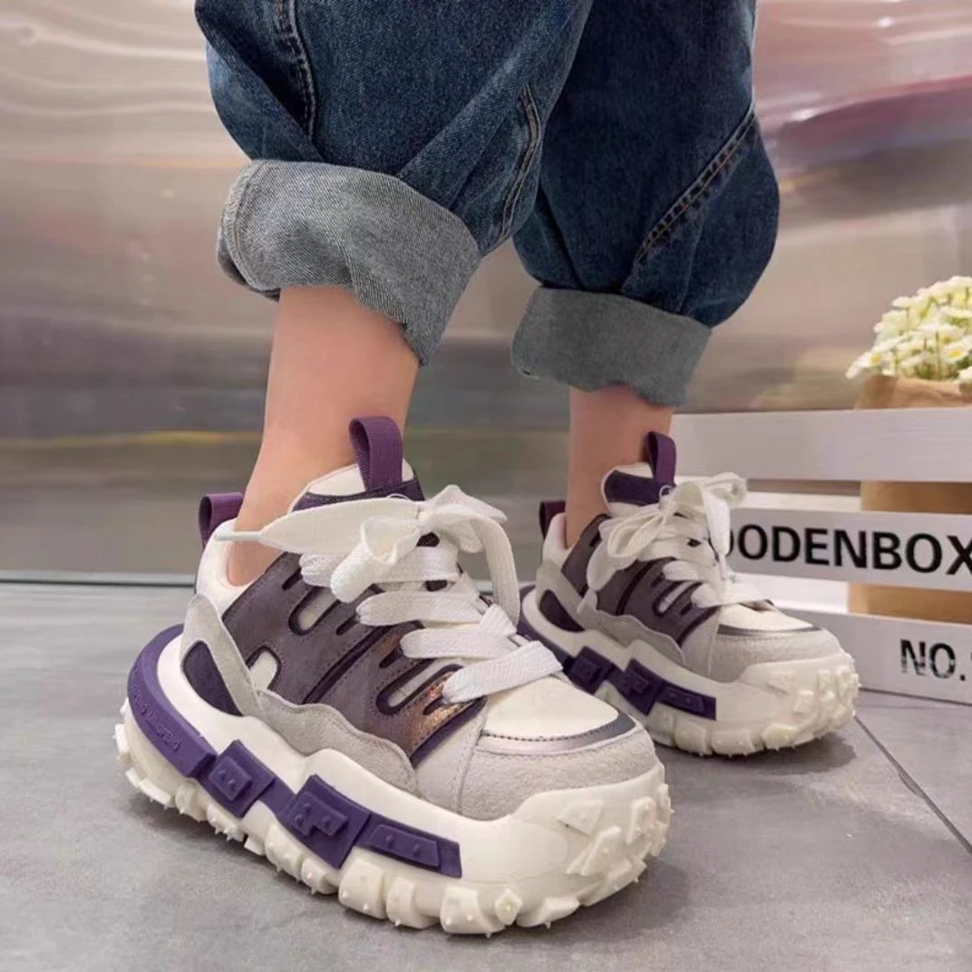 新百伦松糕厚底百搭老爹鞋女款运动鞋冬季新款潮流时尚