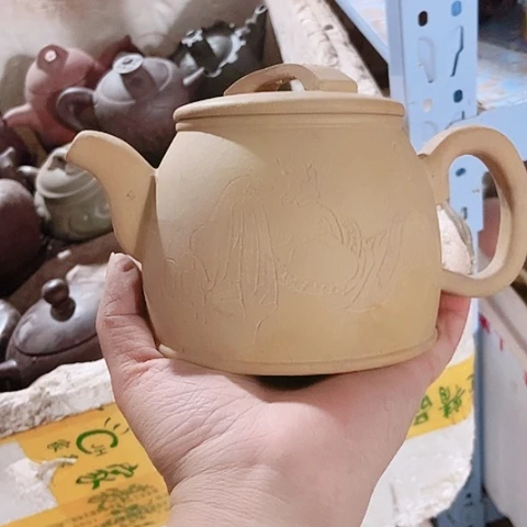 茶壶绿泥宜兴紫砂全手工制作工艺