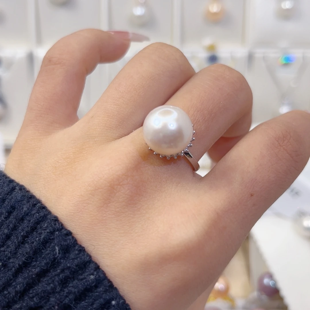 未镶嵌戒指淡水珍珠