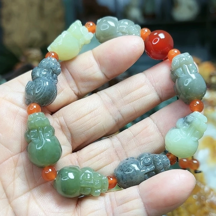 和田玉（糖玉）手链未镶嵌德*