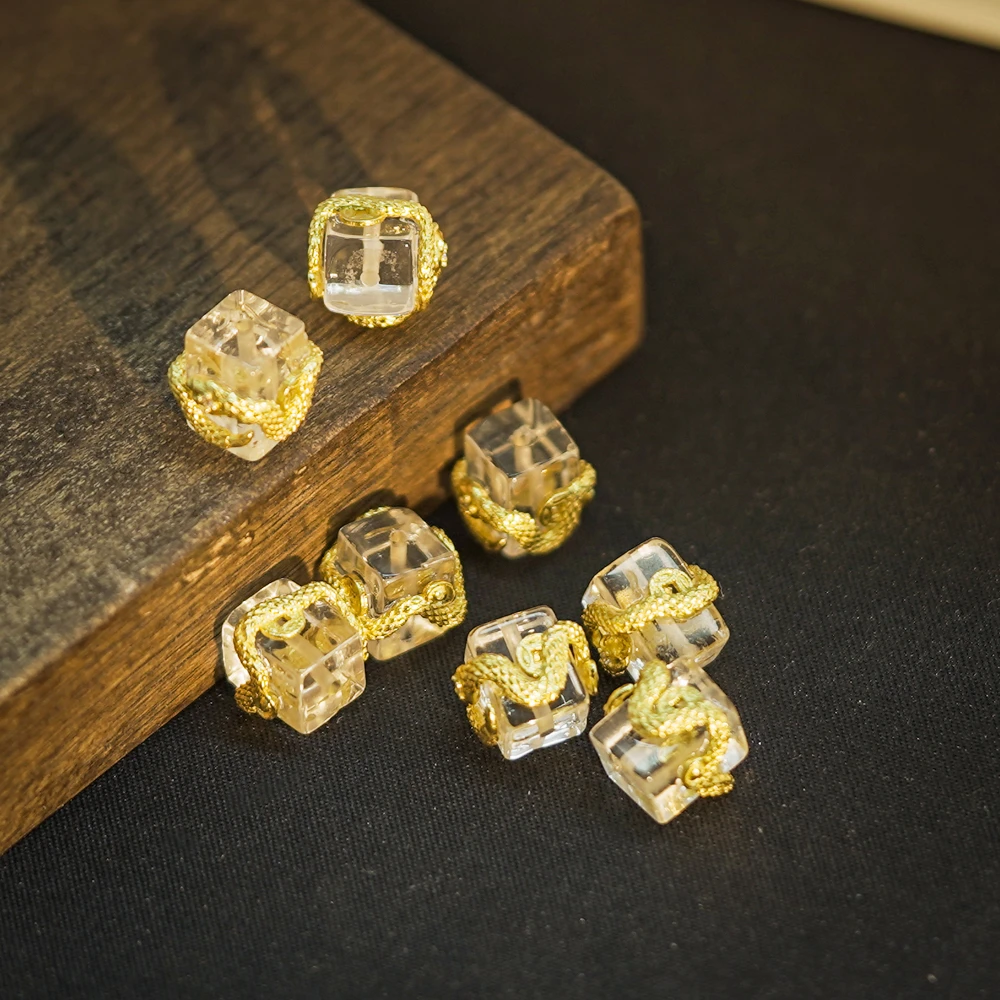 925银银制品 【发1个】9MM+*10MM+银饰散珠DIY文玩珠宝PJ219