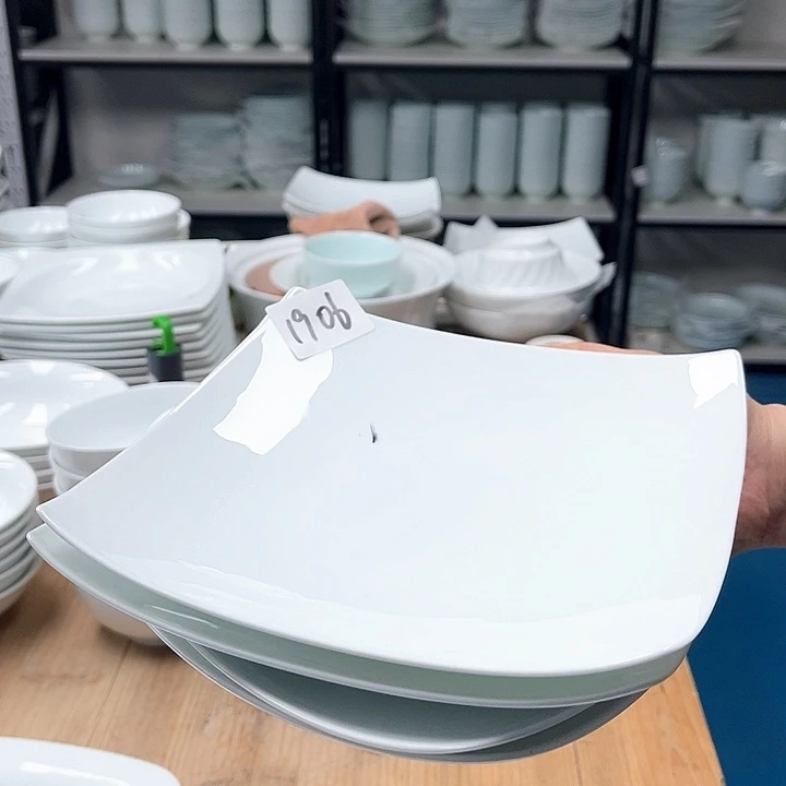 白瓷1906号微瑕碗盘，破损包赔补差价，不补发