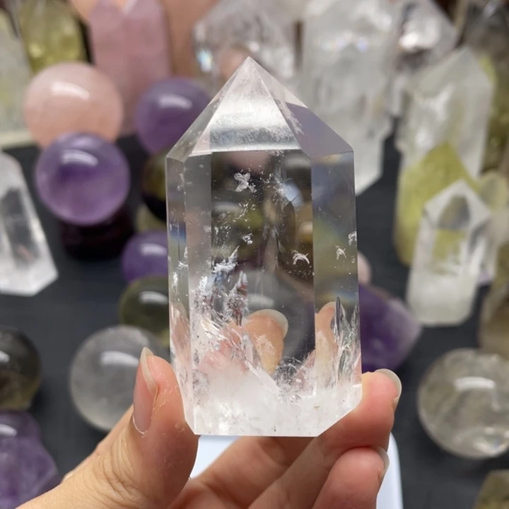 40未镶嵌水晶-*野白水柱