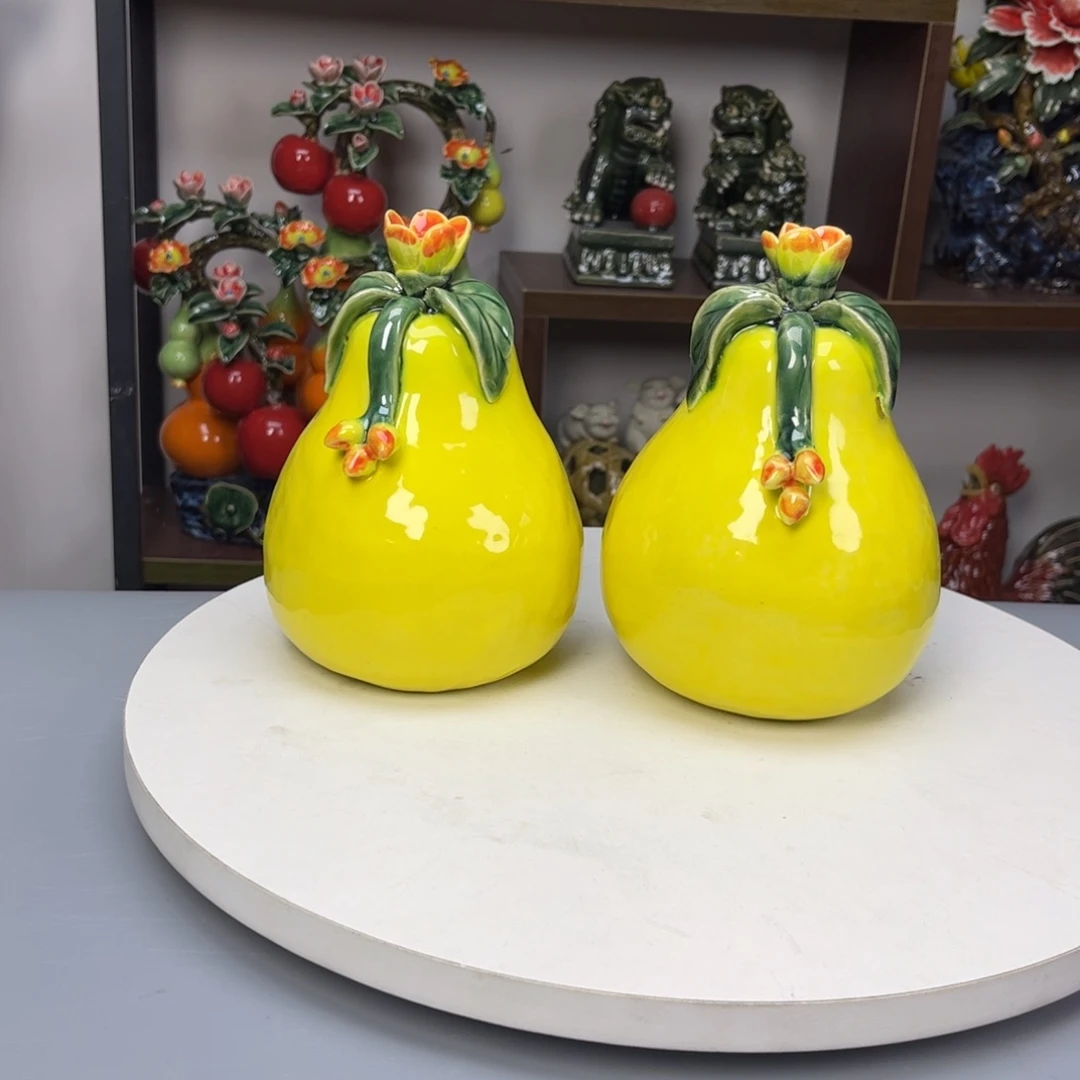 陶瓷一对柚子13180000000000