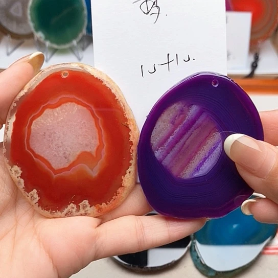 梦***雪玛瑙/玉髓颈饰未镶嵌