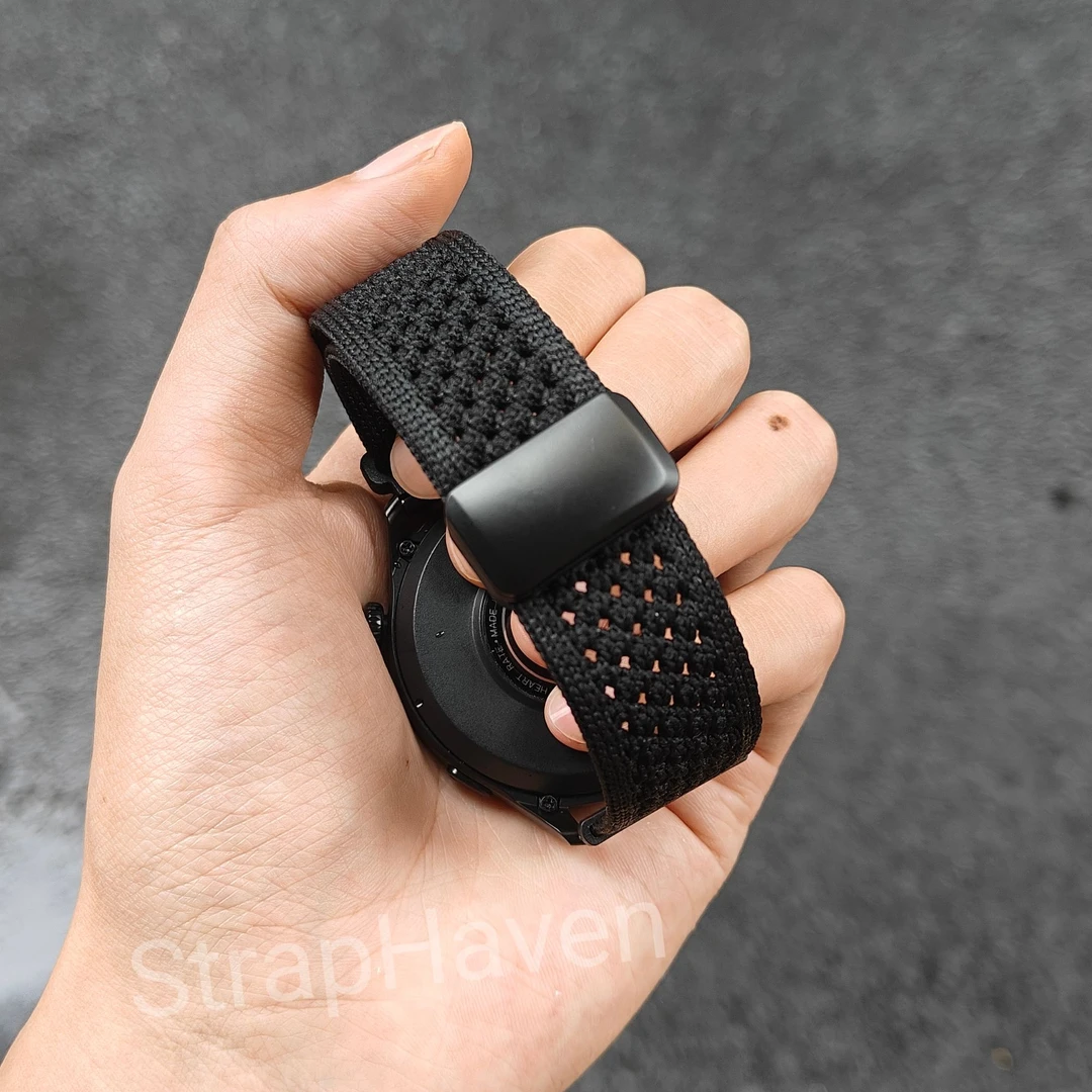 针织编织表带适用于华为手表GT5pro/4磁吸扣watch5透气腕带FIT4