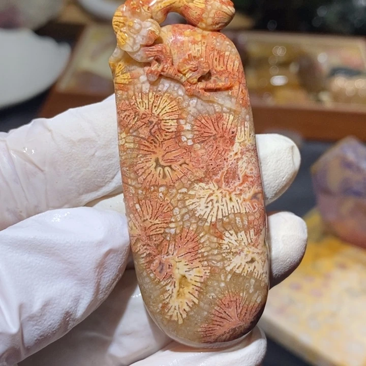 【闪购商品】未镶嵌珊瑚玉硅化玉