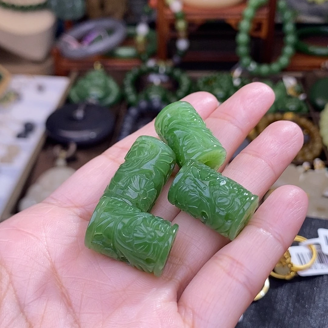 和田玉多样性发一 碧玉路路通未镶嵌