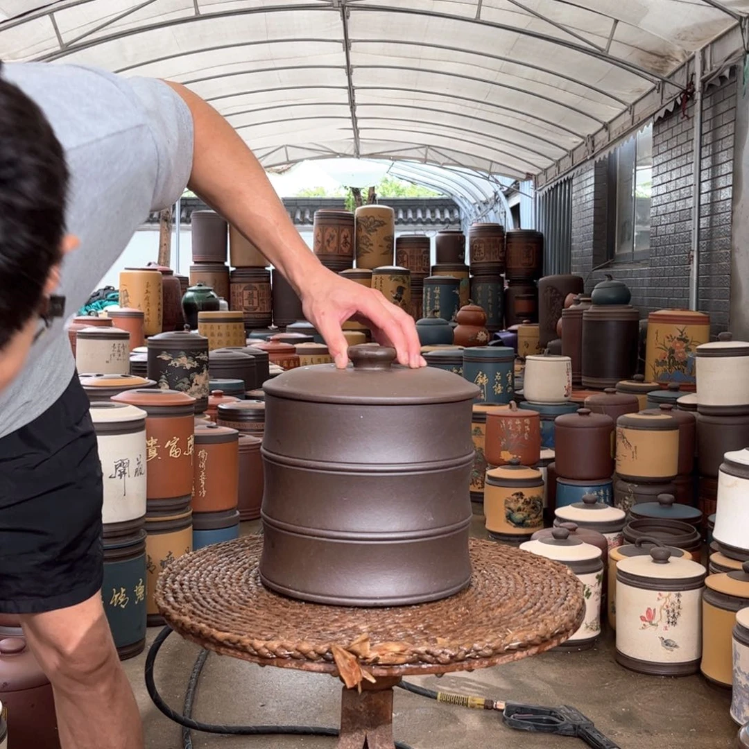 紫砂茶叶罐8 饼茶叶罐