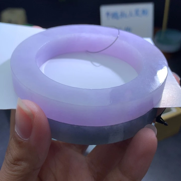 定制翡翠未镶嵌紫罗兰