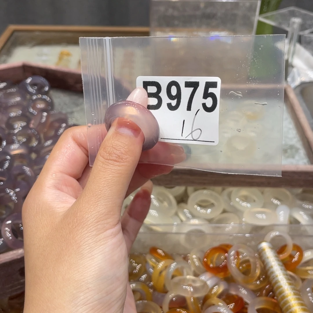 玛瑙/玉髓未镶嵌戒指975