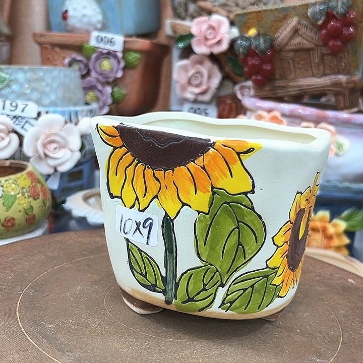 红陶粗陶多肉花盆发2个