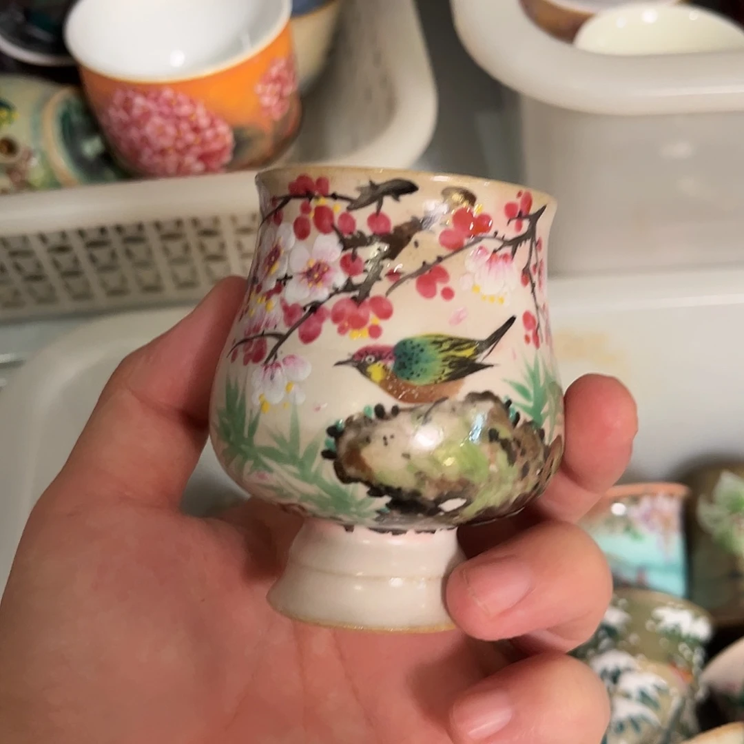 柴烧手工手绘陶瓷