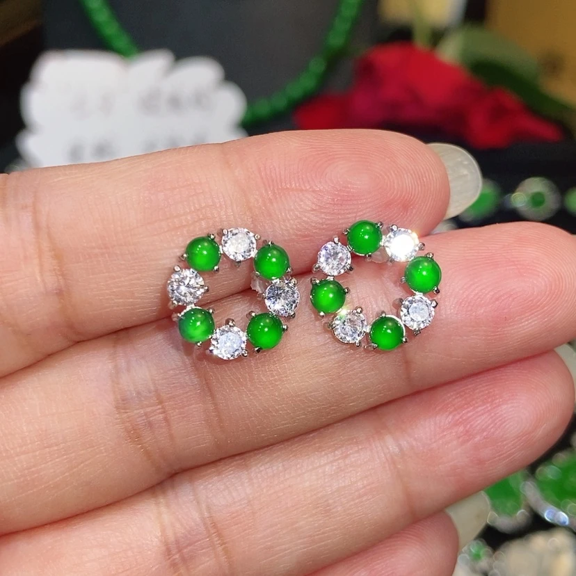 【闪购商品】未镶嵌翡翠耳饰天然翡翠