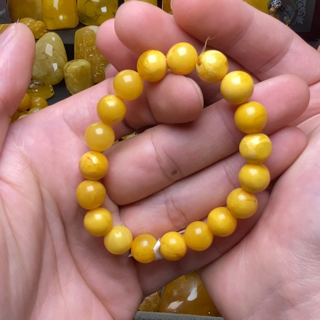 圆***宝琥珀未镶嵌裸石蜜蜡