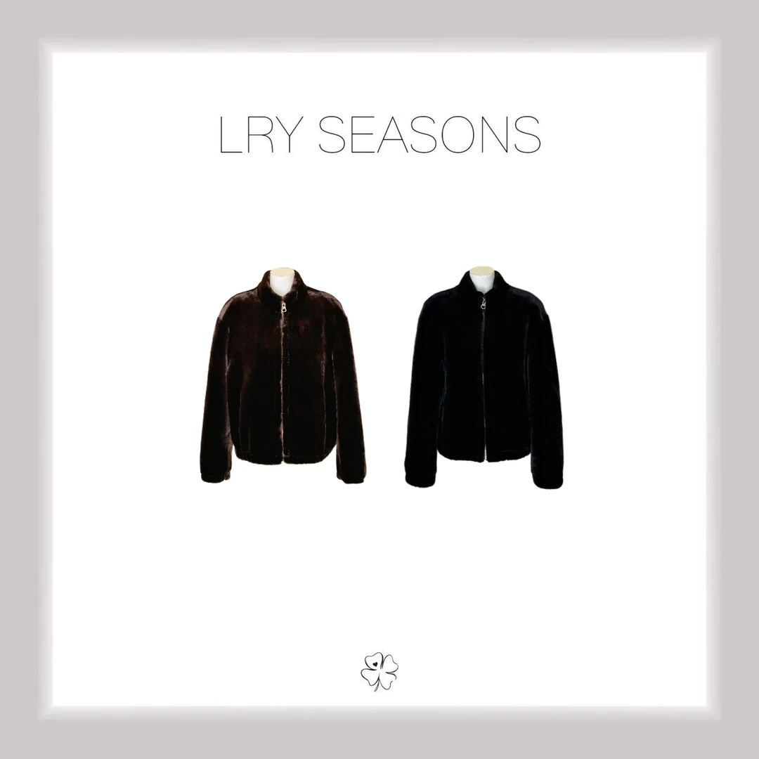 LRY SEASONS |高级感立领环保毛毛外套25570