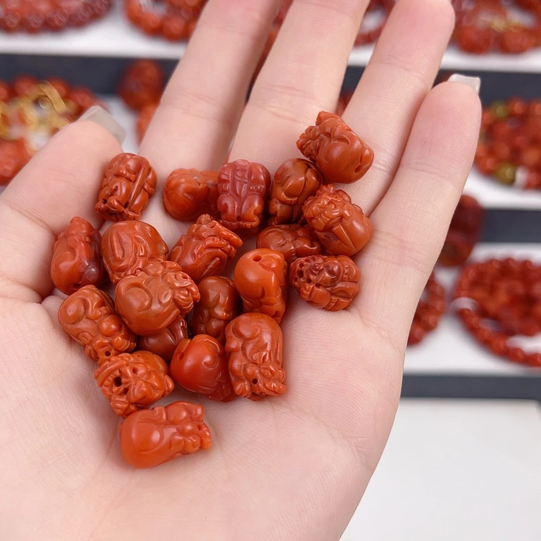 南红玛瑙未镶嵌瓦西貔貅（多样性发其一）