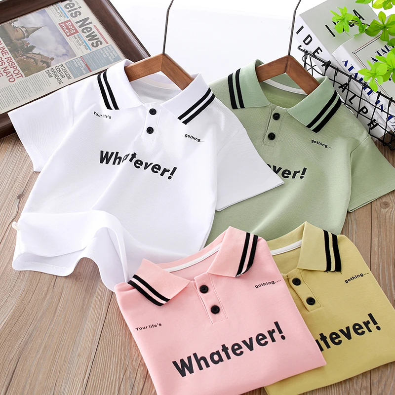 男童韩版短袖T恤休闲薄款翻领Polo衫中大童上衣童装YH宝宝