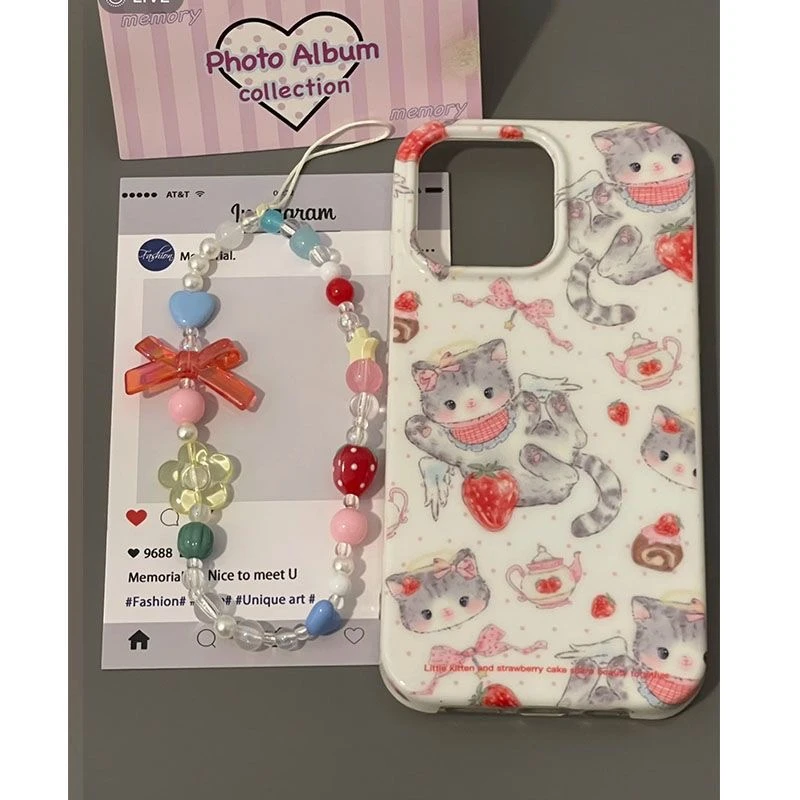 天使猫咪适用iphone16pro手机壳12苹果13/14/15小米vivo华为oppo