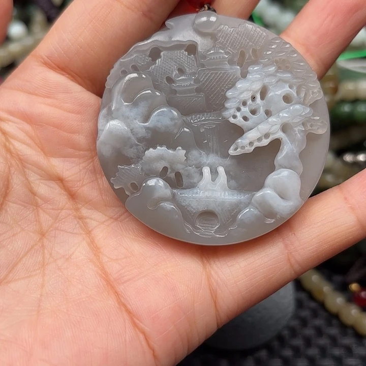 和田玉未镶嵌颈饰