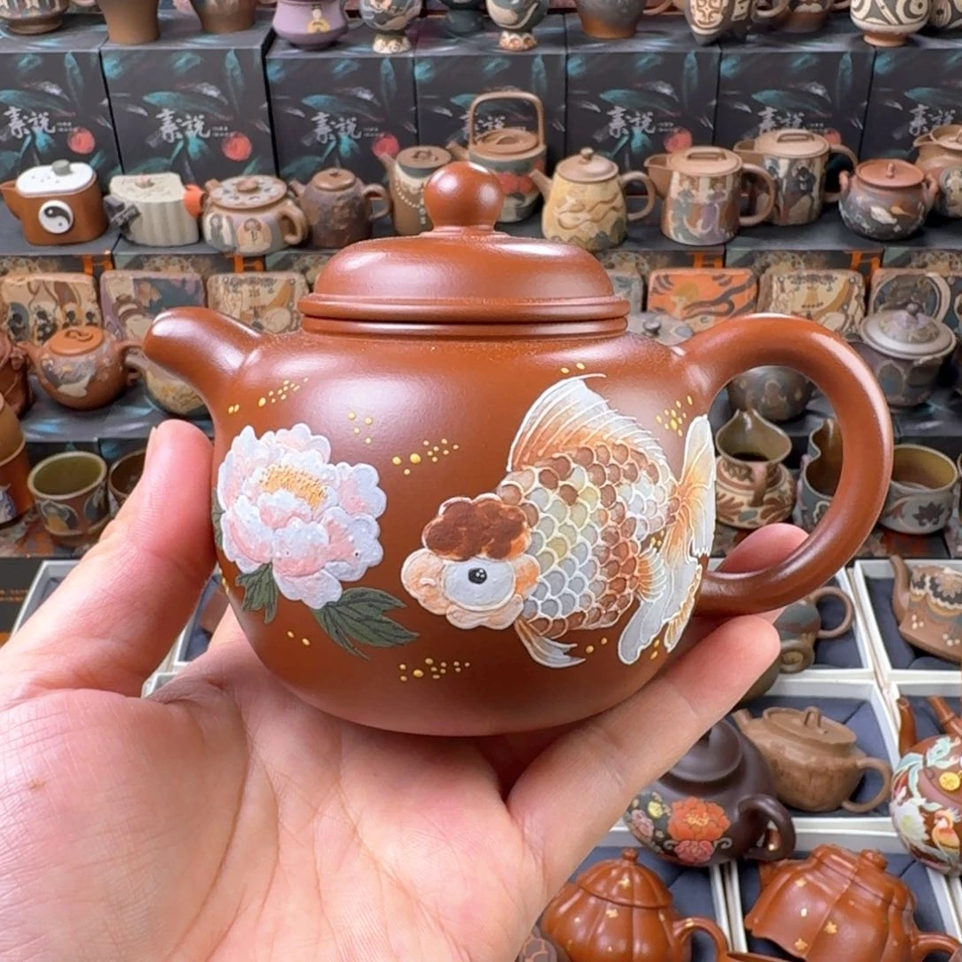 茶壶紫砂250cc原矿精工半手