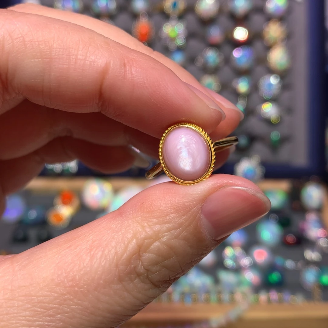 银S925镶嵌欧泊特价不退换