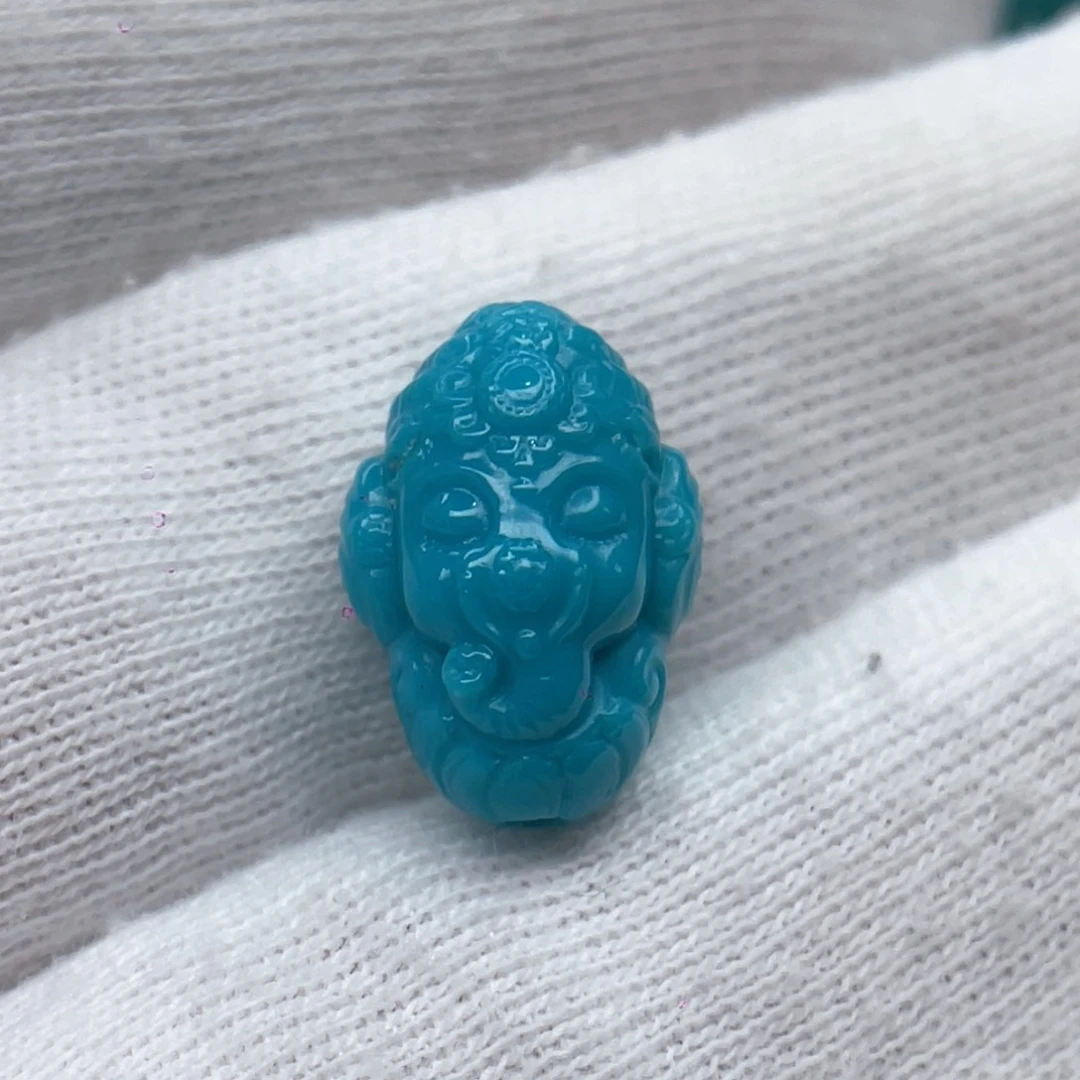 绿松石未镶嵌颈饰卡10.2-14.8-8