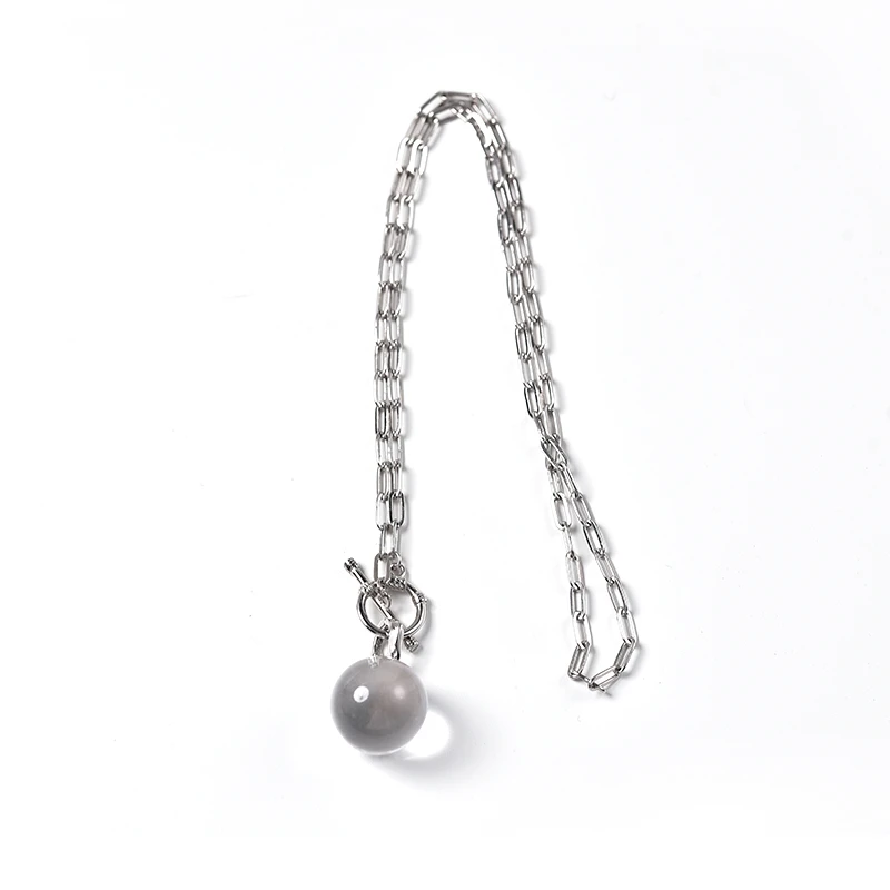 【珞宁专属】双A白水晶吊坠925银16mm