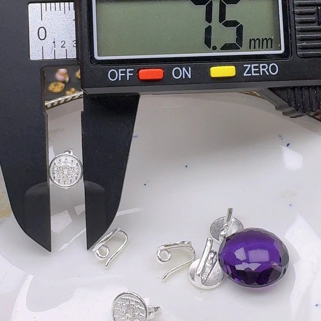 颈饰银S925镶嵌紫晶紫水晶925镶嵌38