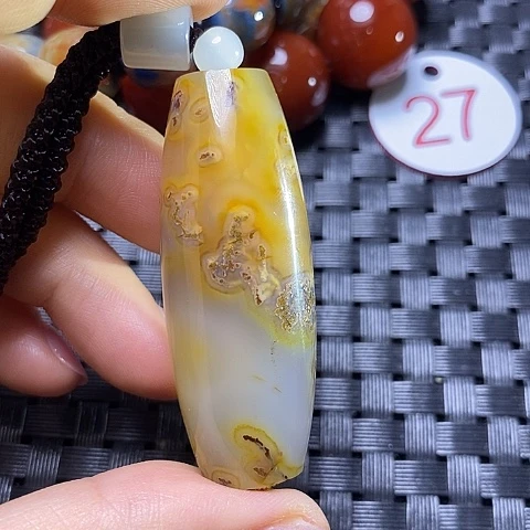 合金颈饰玛瑙/玉髓阳**媚