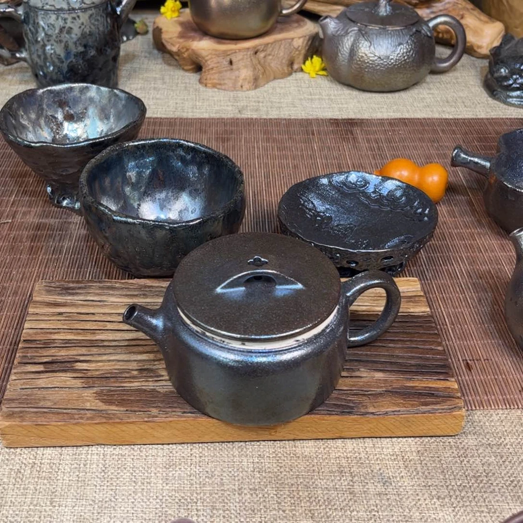 桃*核建水紫陶三木柴烧