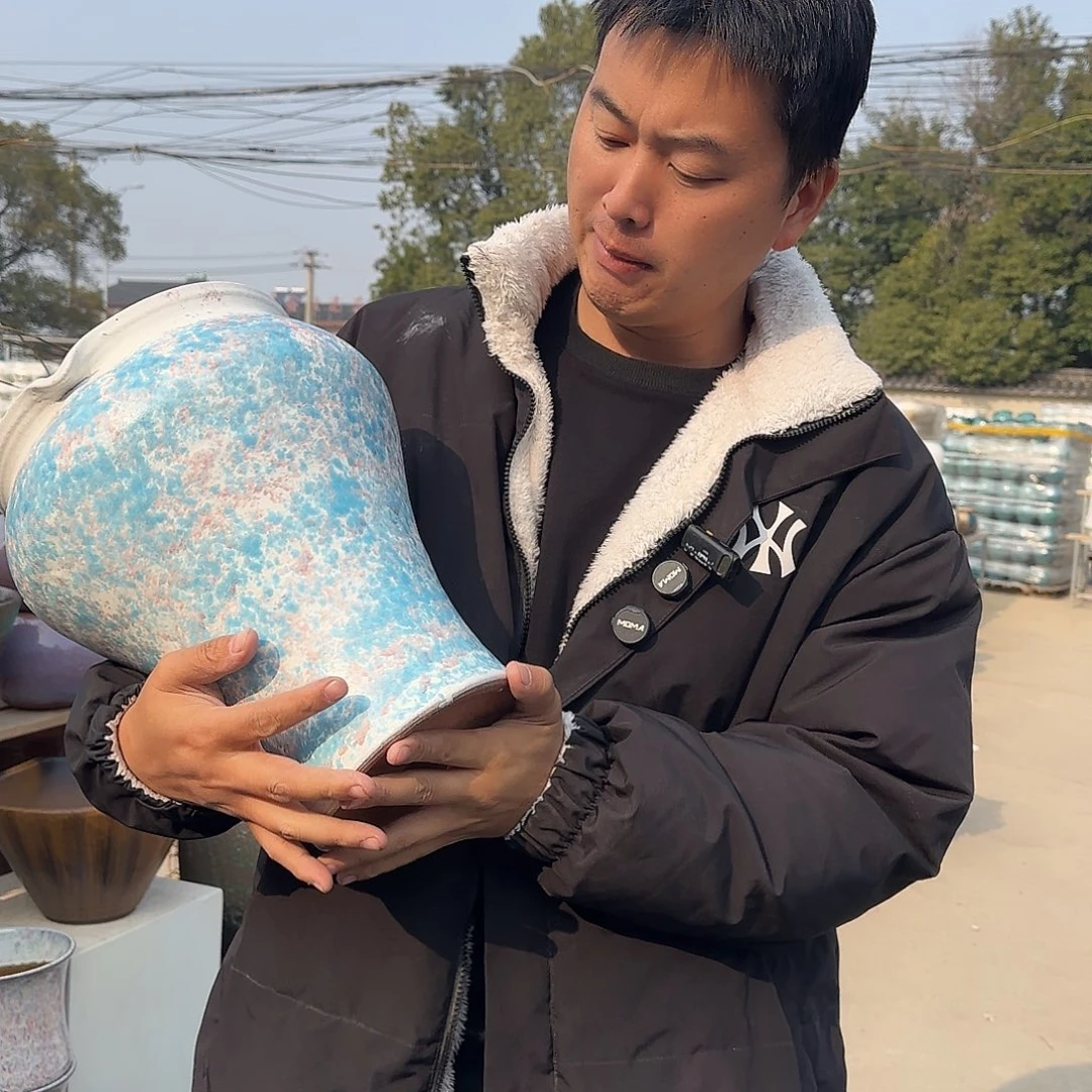 紫砂花盆王老板花盆1230-651高32口23