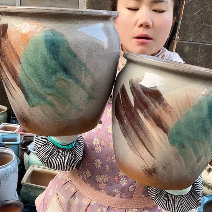 紫砂花盆正品口20高20