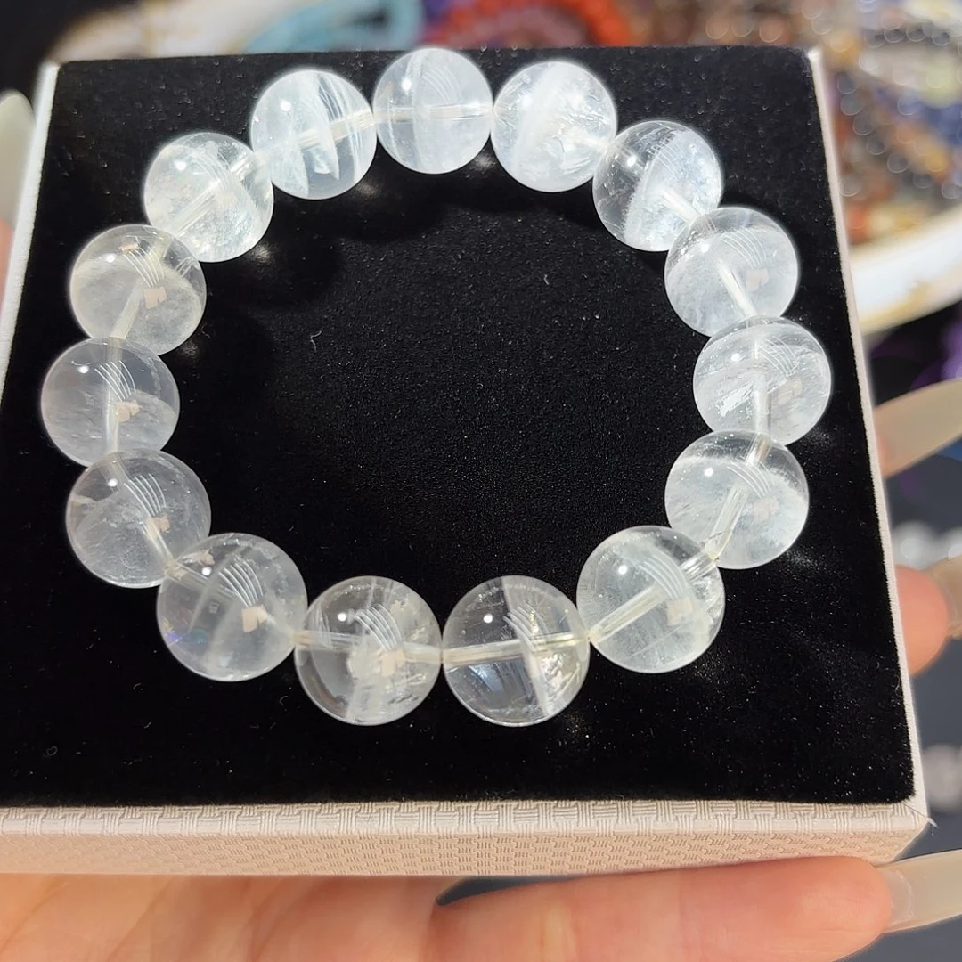 水晶未镶嵌手链半盆白幽灵13