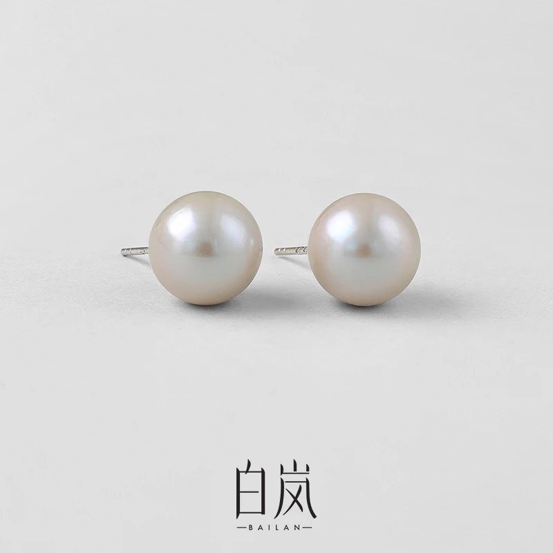 白岚爱迪生珍珠耳钉2025年新款女法式气质百搭轻奢耳饰ED3542
