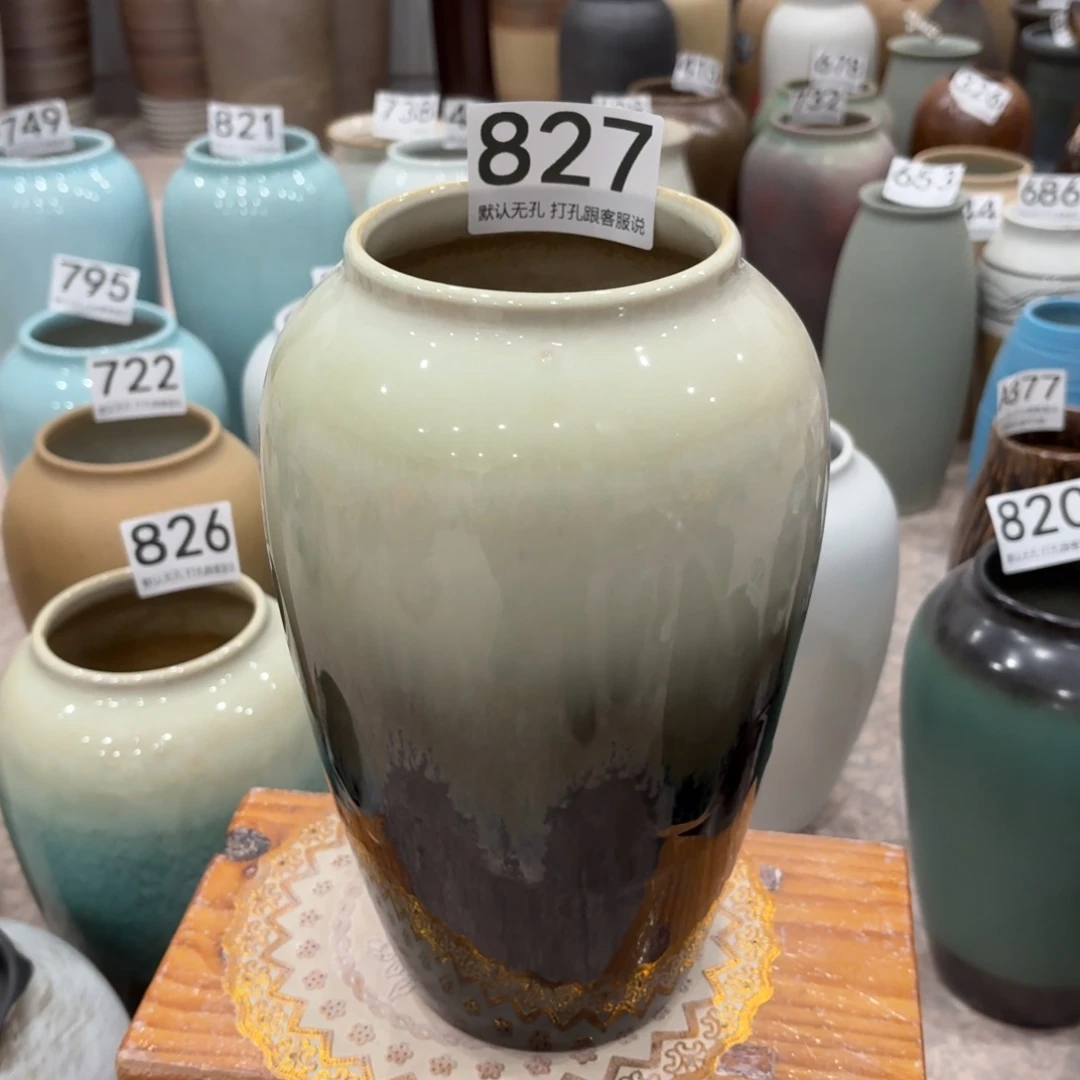 摆件瑕疵827 景德镇陶瓷陶瓷高27口9.5