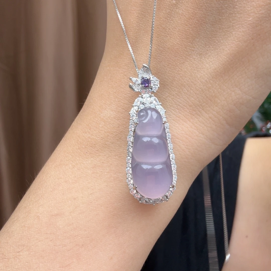 玛瑙/玉髓银S925镶嵌颈饰