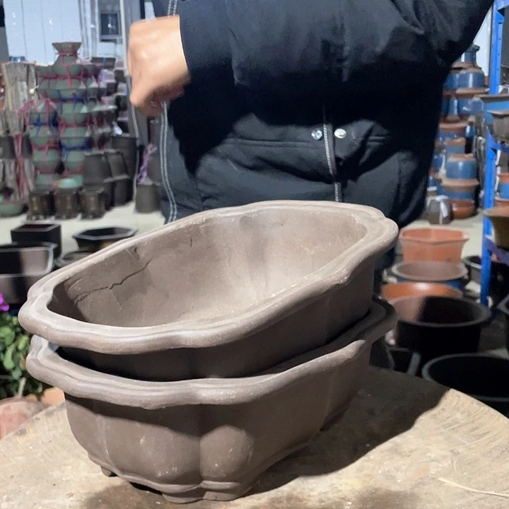 紫砂28+28莲花花盆