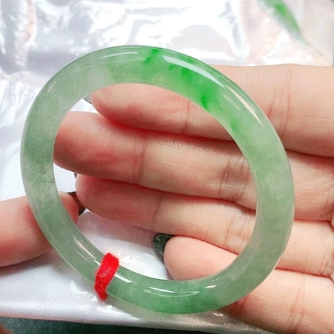 未镶嵌手镯翡翠圆条2586